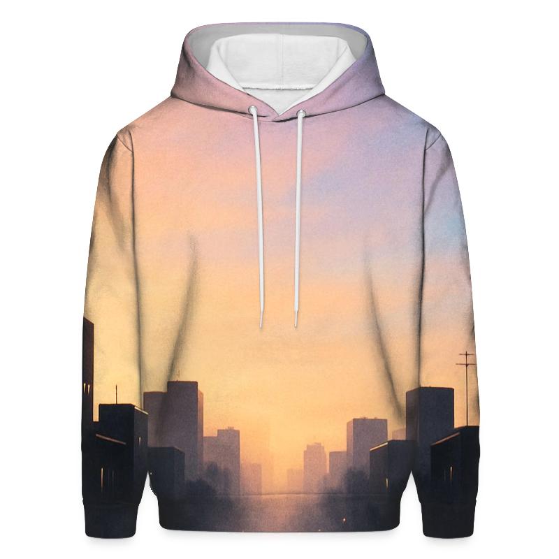 Lavender City Fade designer hoodies