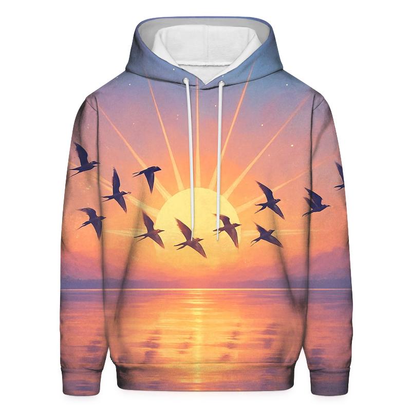 Peach Winged Passage hoodies fashion