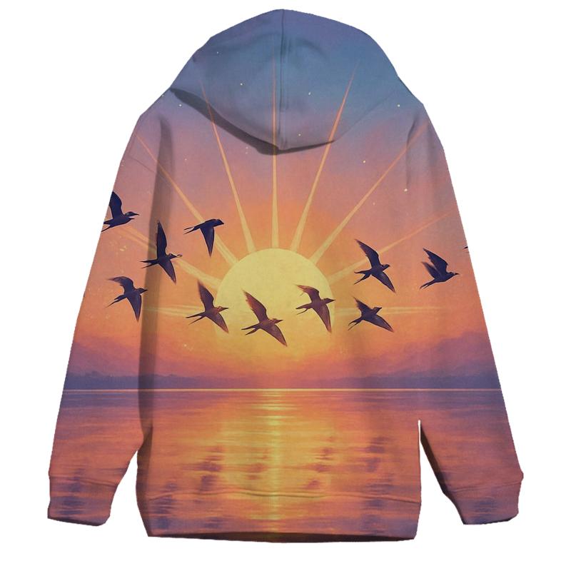 Peach Winged Passage hoodies fashion