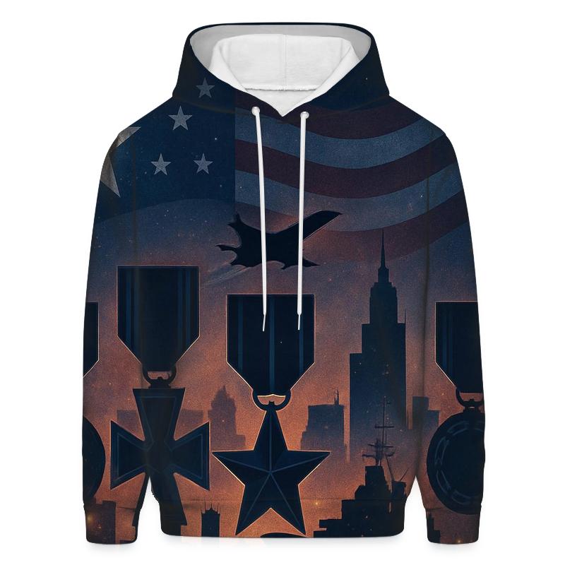 Veteran Skyline pullover hoodies