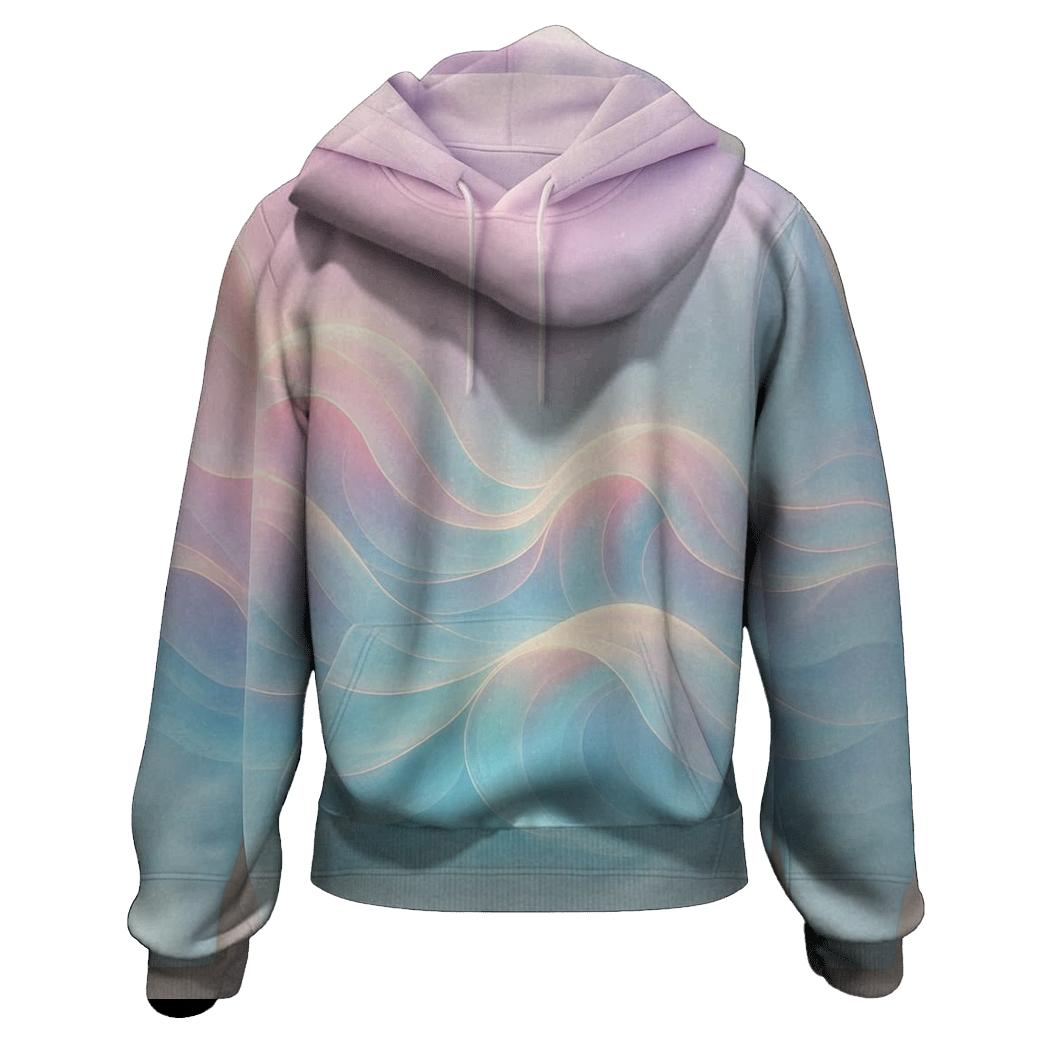 Aurora Wave Gradient premium hoodies