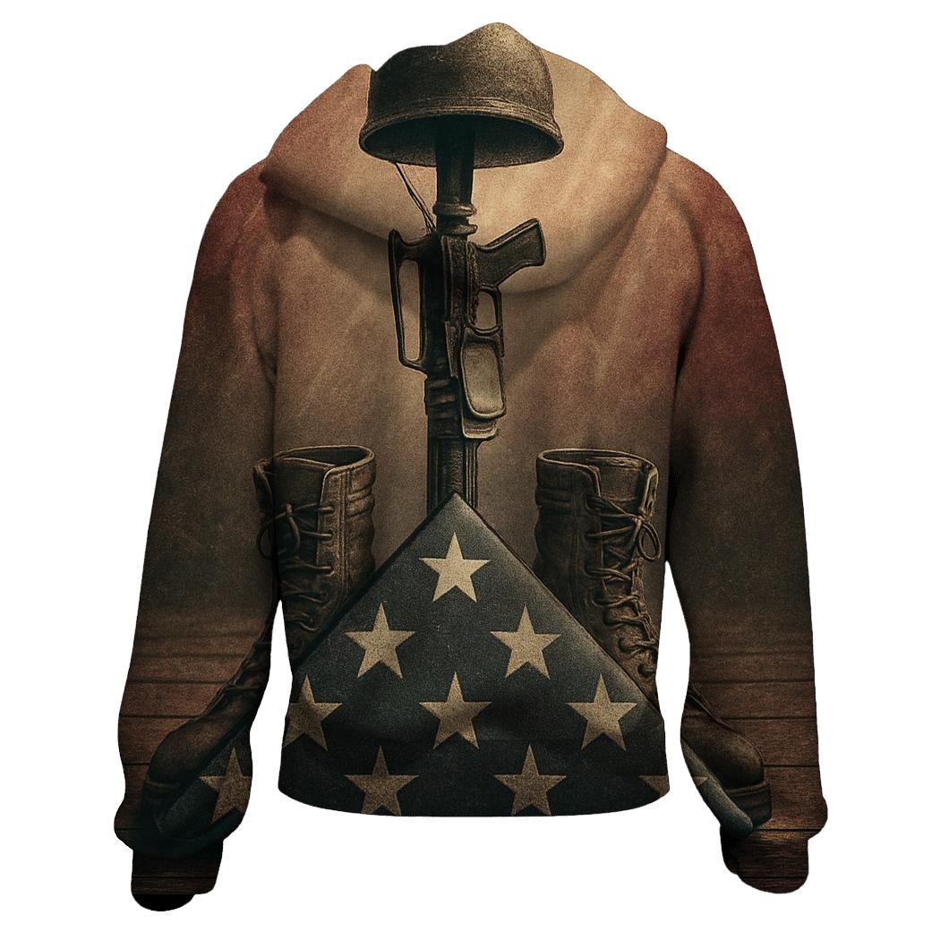 Folded Honor embroidered hoodies