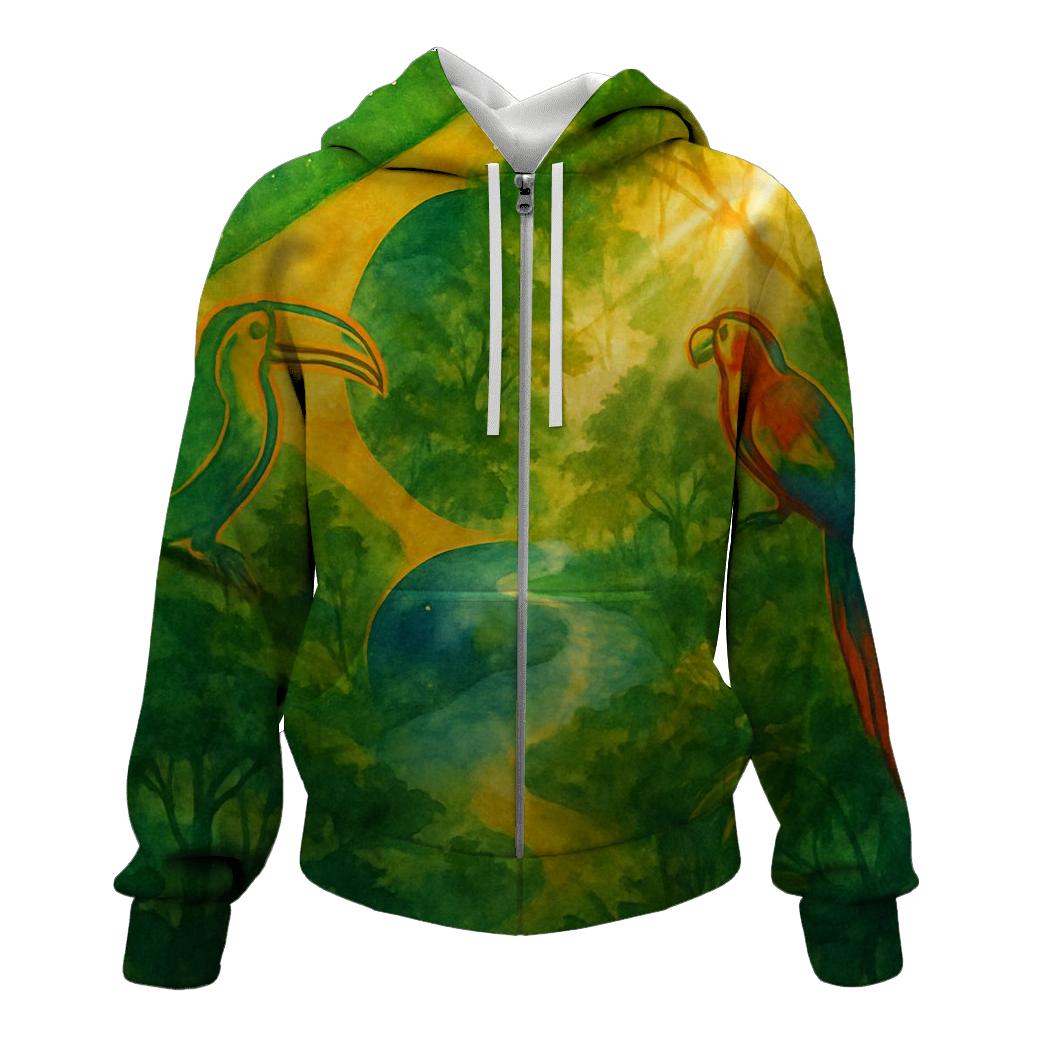 Amazon Canopy Banner Brazil graphic hoodies