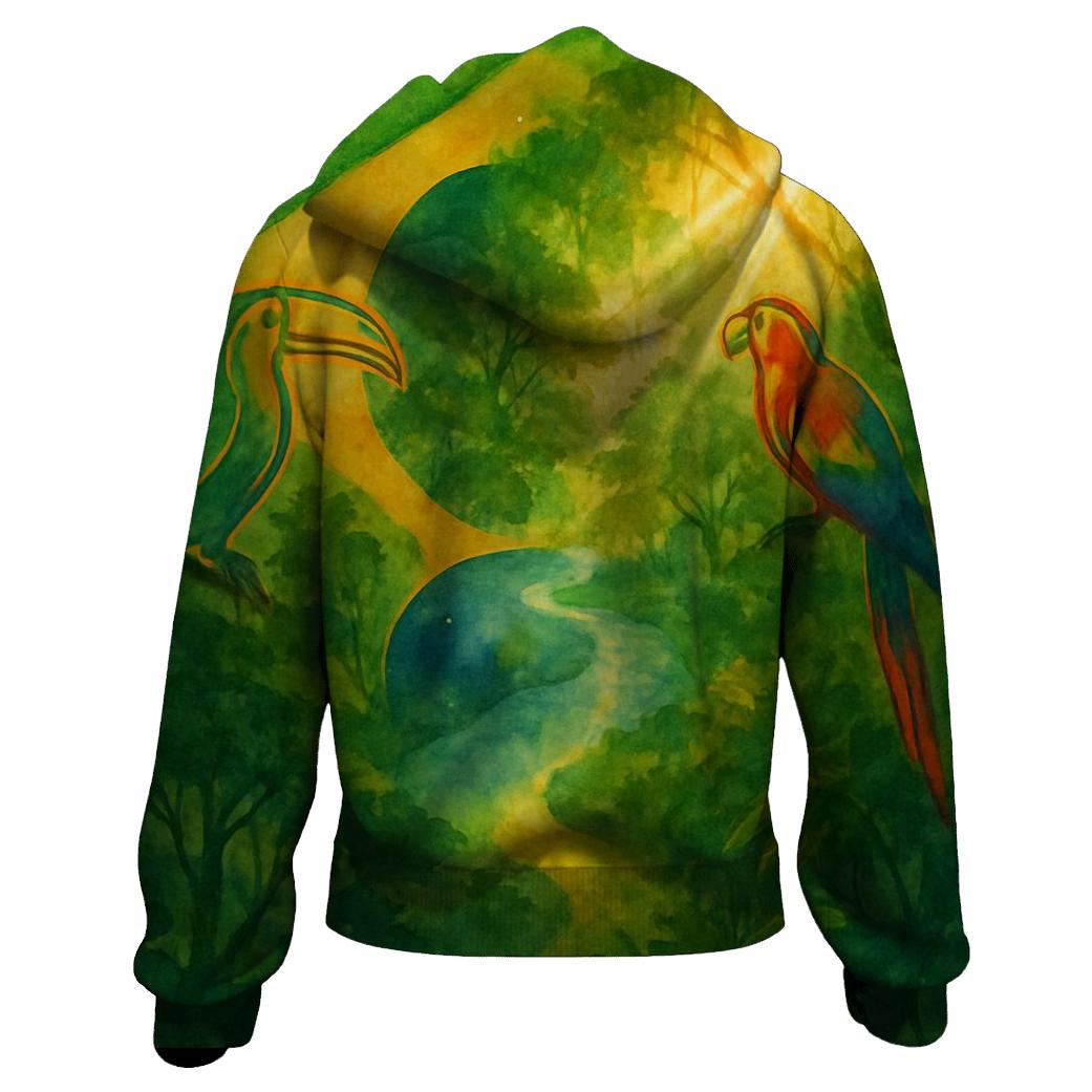 Amazon Canopy Banner Brazil graphic hoodies