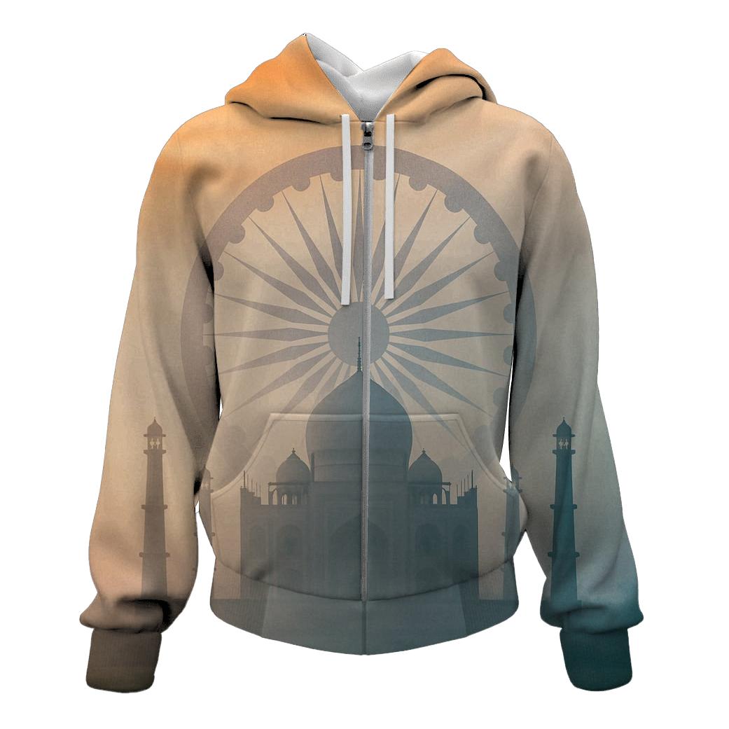Lotus Dawn India embroidered hoodies