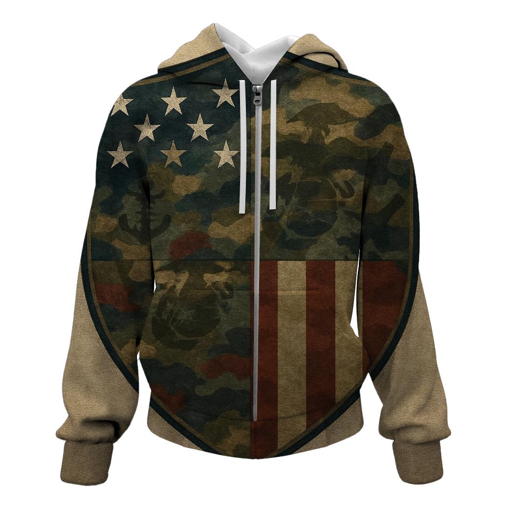 Camouflage Union zip-up hoodies