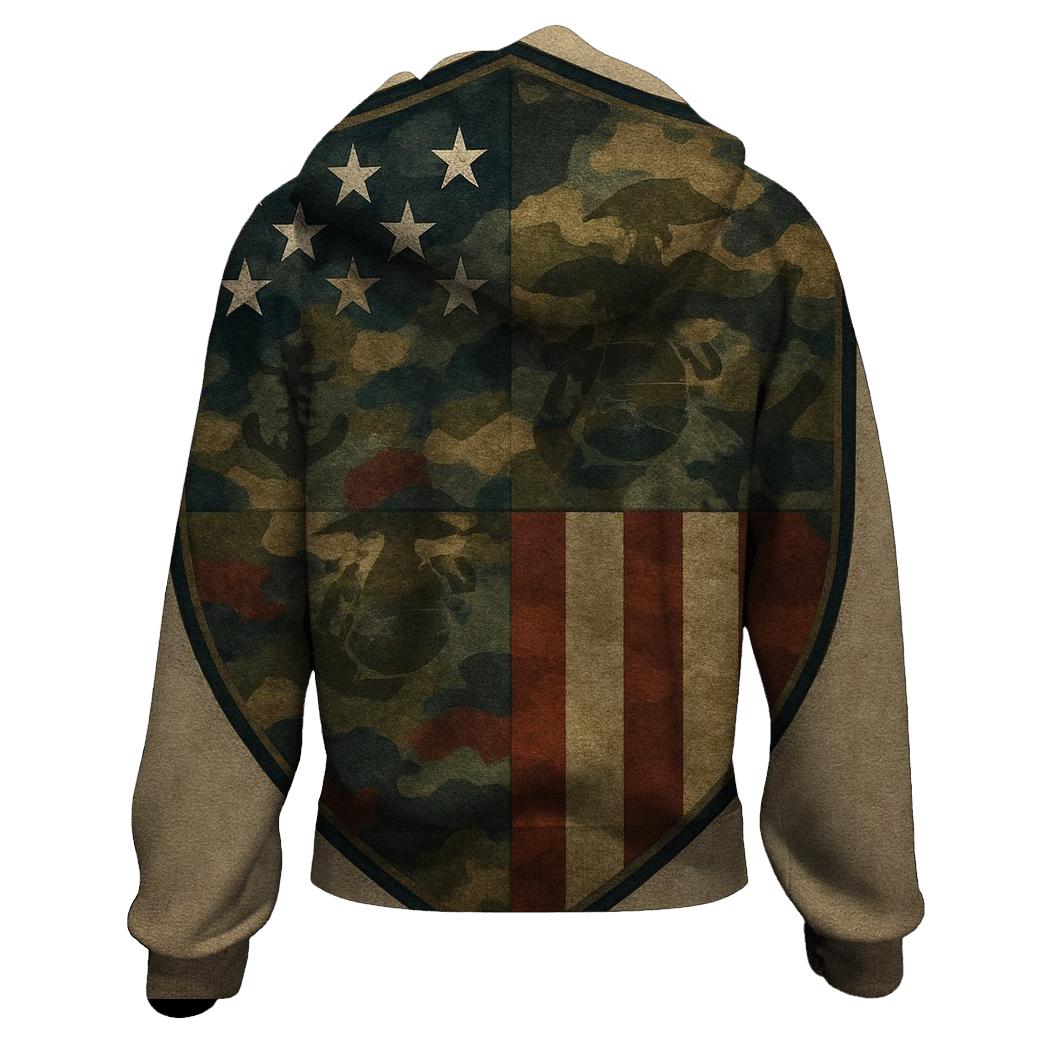 Camouflage Union zip-up hoodies