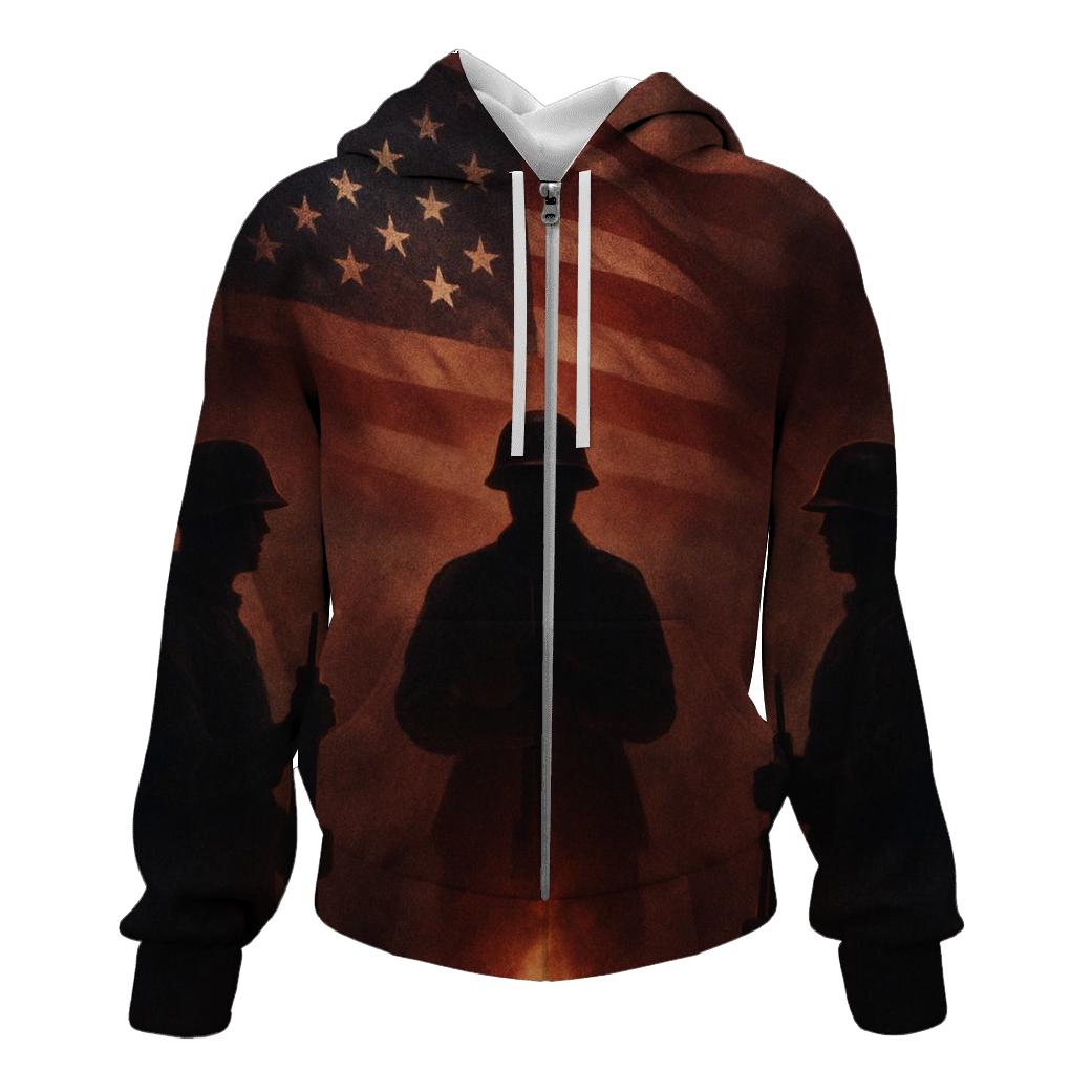 Sentinel Flame printed hoodies