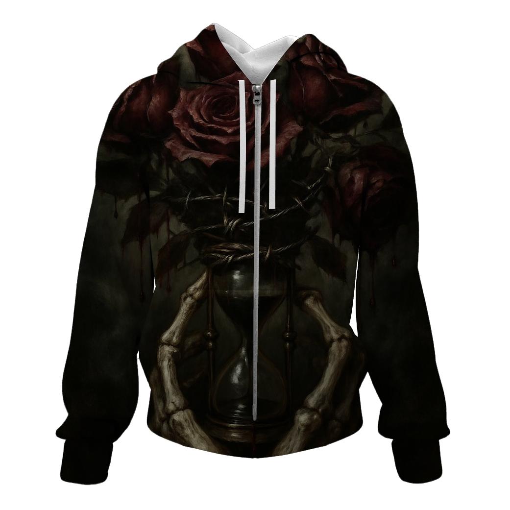 Bleeding Rose Reliquary graphic hoodies