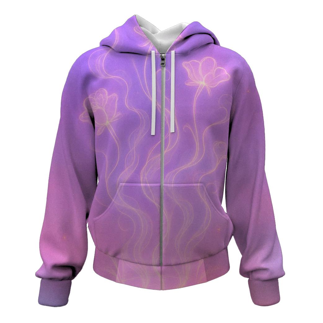 Iridescent Smoke Garden hoodie styles