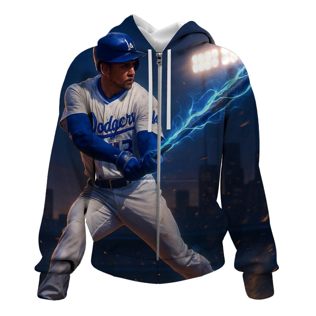 Blue Flash Swing pullover hoodies