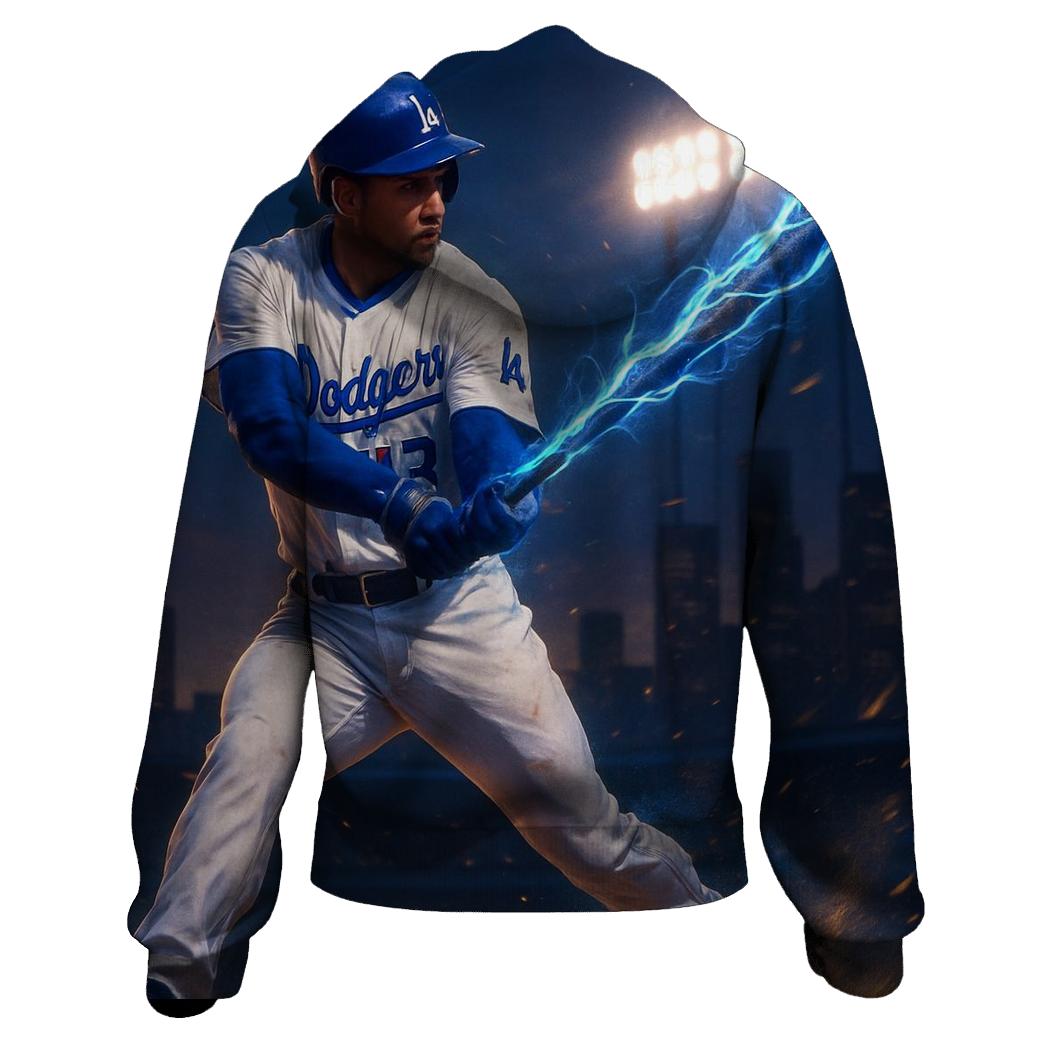 Blue Flash Swing pullover hoodies