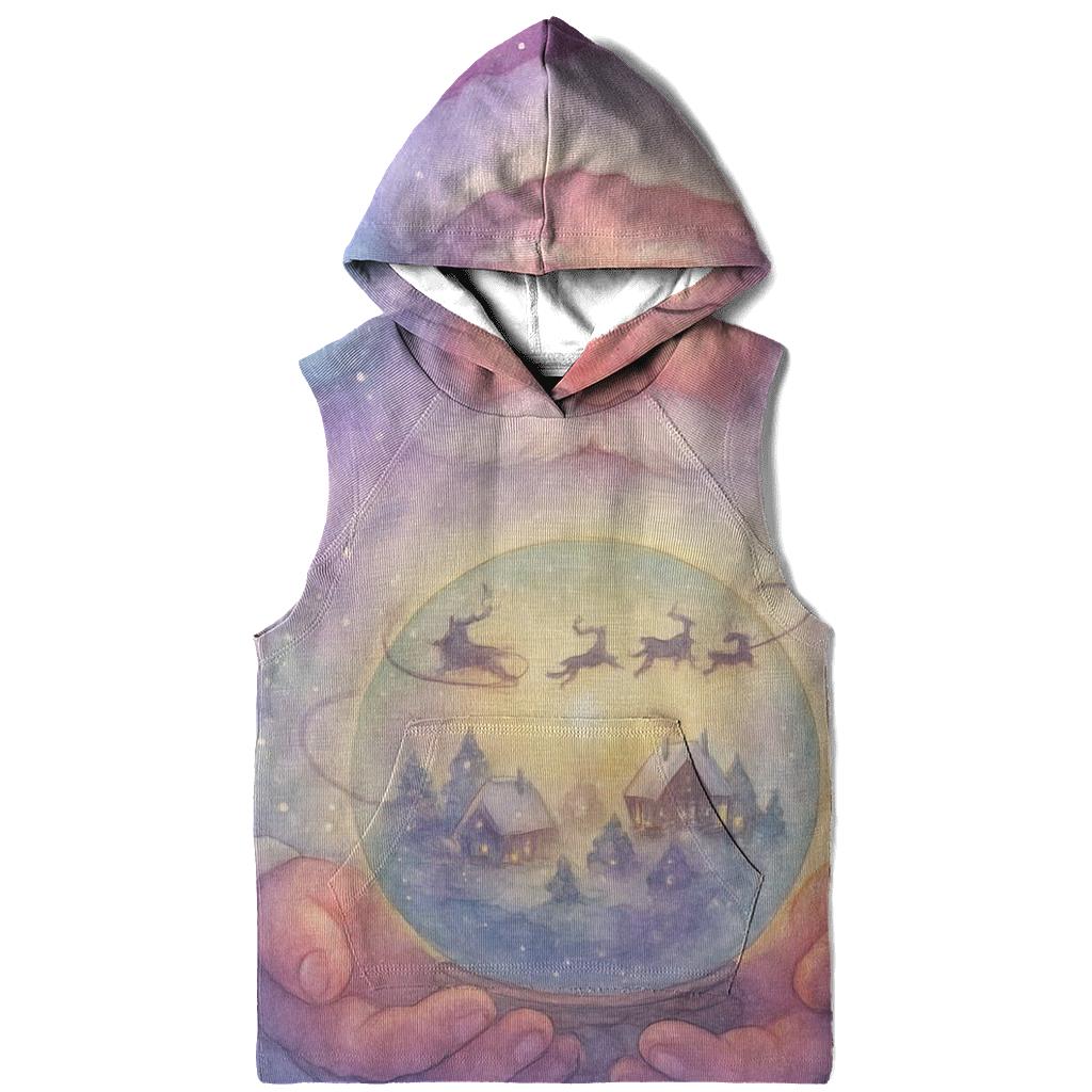 Pocket Planet Santa embroidered hoodies