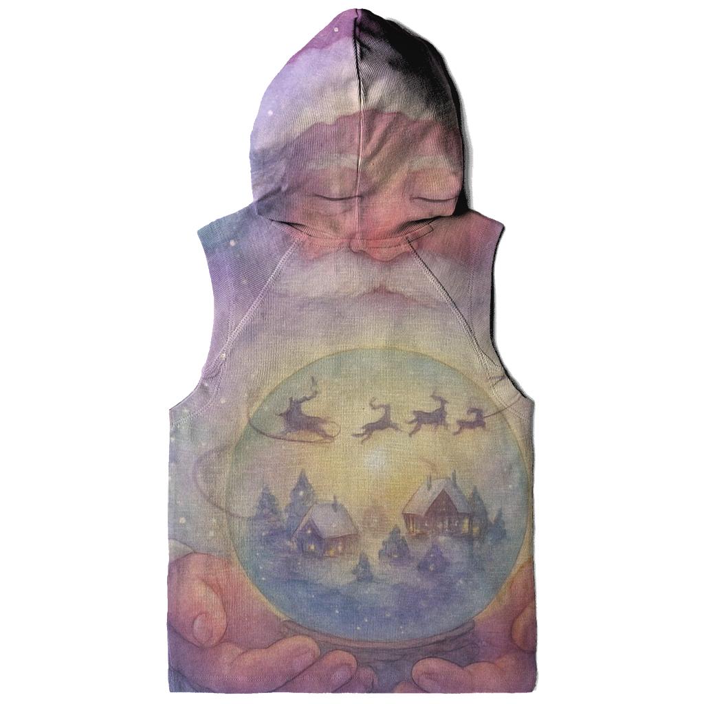 Pocket Planet Santa embroidered hoodies