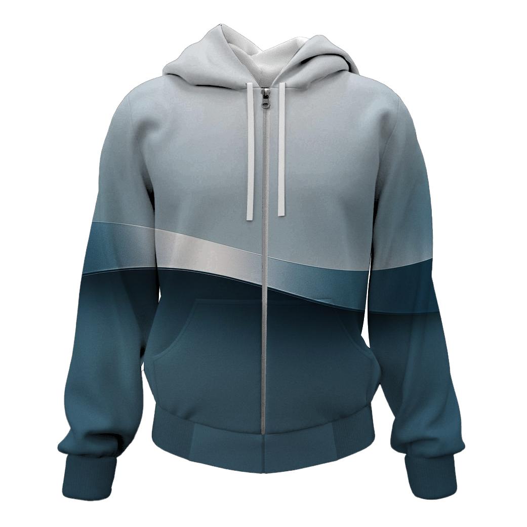 Metallic Horizon Ribbon pullover hoodies