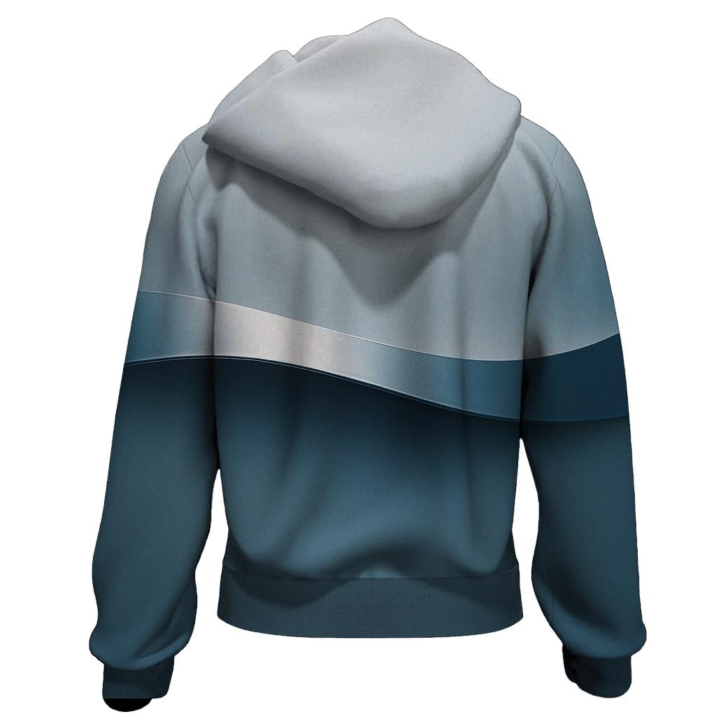 Metallic Horizon Ribbon pullover hoodies