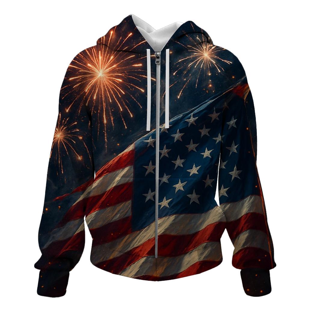 Firework Emblem graphic hoodies