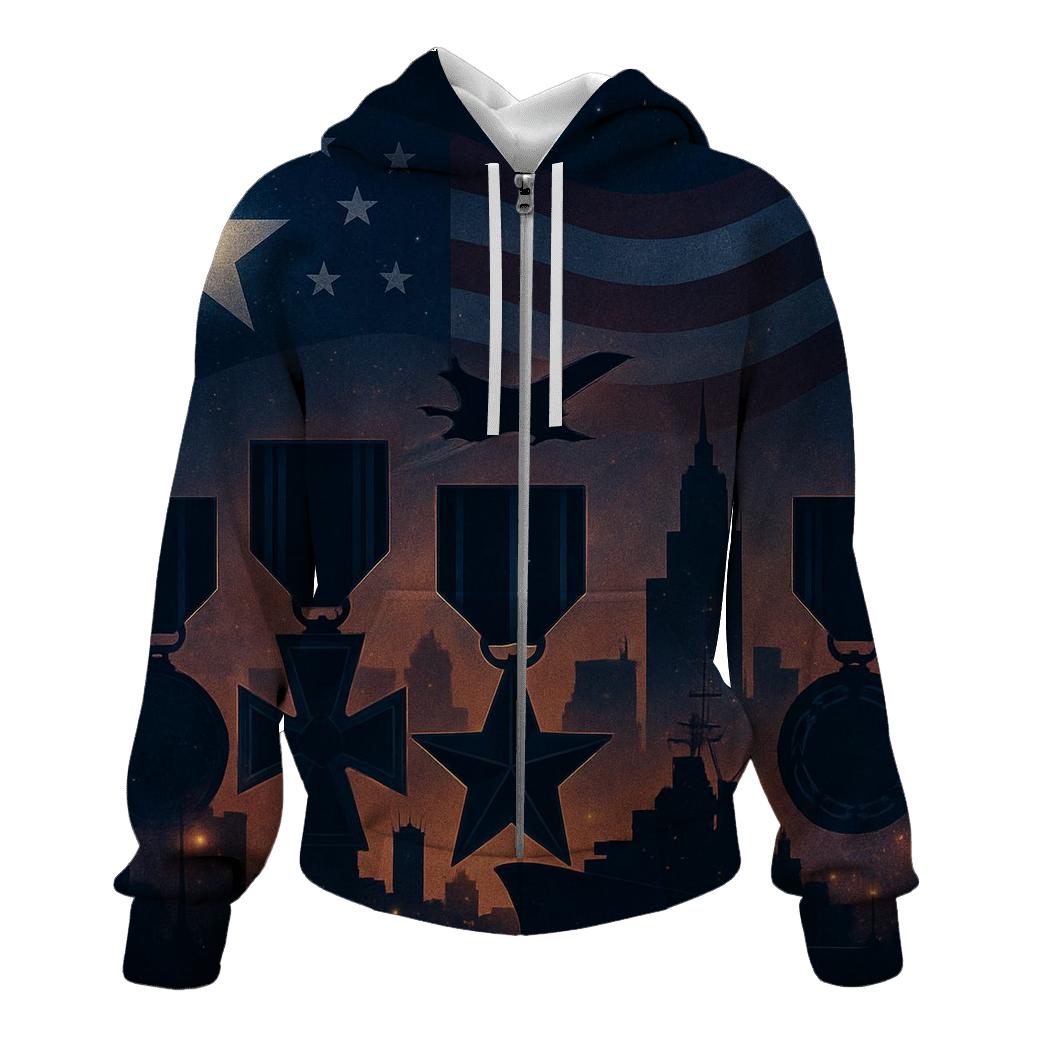 Veteran Skyline pullover hoodies
