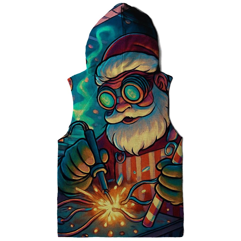 Candy Circuit Santa graphic hoodies
