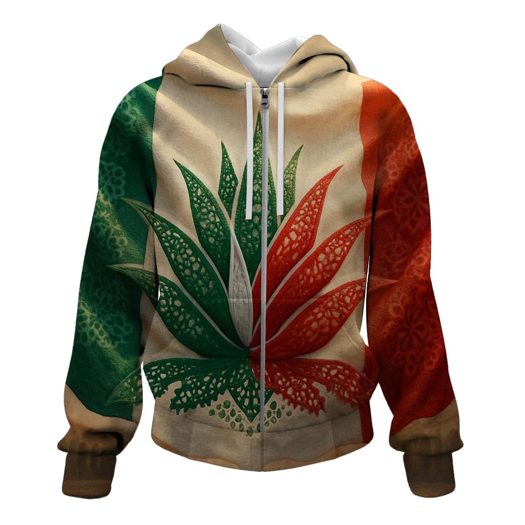 Agave Fiesta Mexico printed hoodies