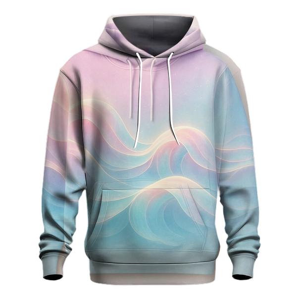 Aurora Wave Gradient zip-up hoodies