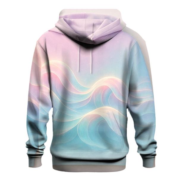 Aurora Wave Gradient zip-up hoodies