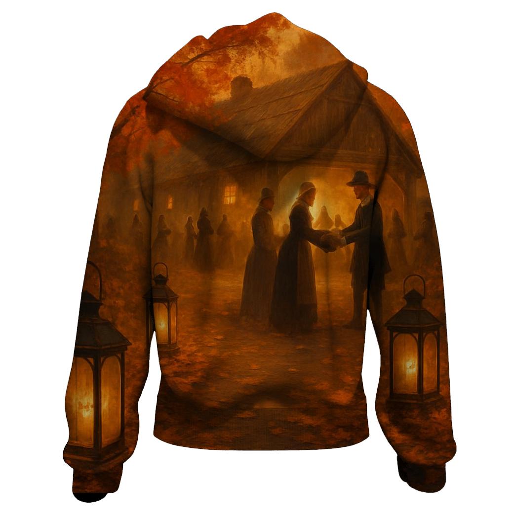 Pilgrim Lantern Path embroidered hoodies
