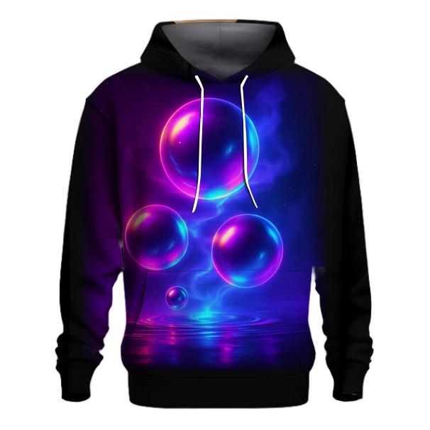 Neon Tidal Orbs custom hoodies