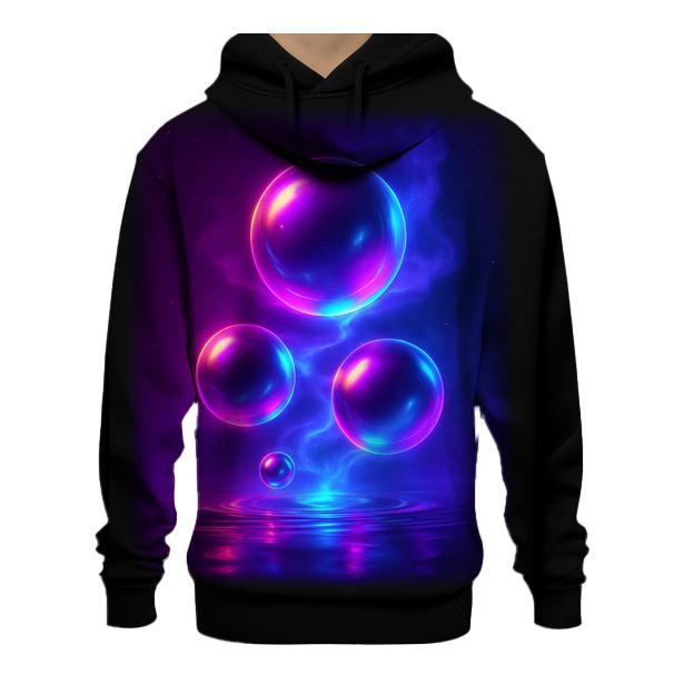 Neon Tidal Orbs custom hoodies