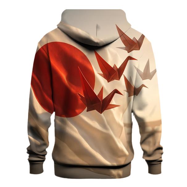 Rising Sun Fabric Symphony Japan zip-up hoodies