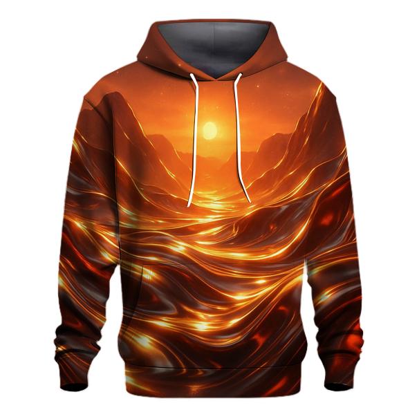 Solar Melt Panorama embroidered hoodies