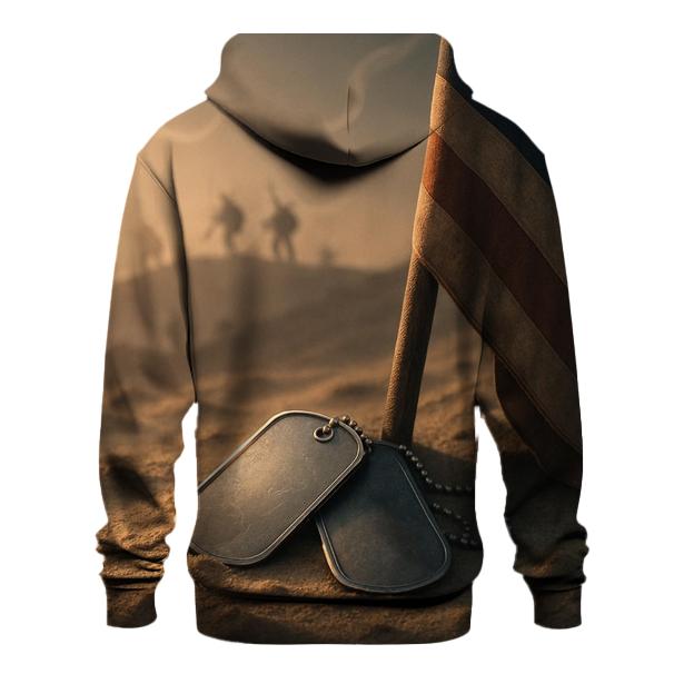 Dog Tags Of Dawn embroidered hoodies