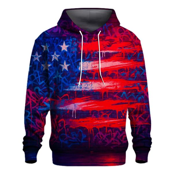 Graffiti Old Glory hoodies fashion