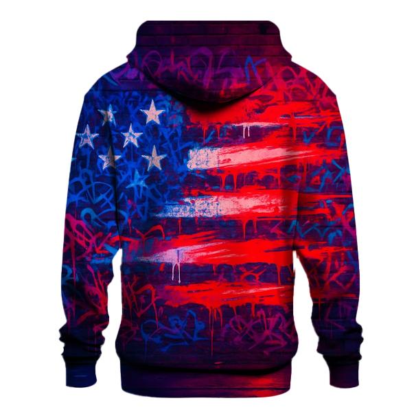 Graffiti Old Glory hoodies fashion