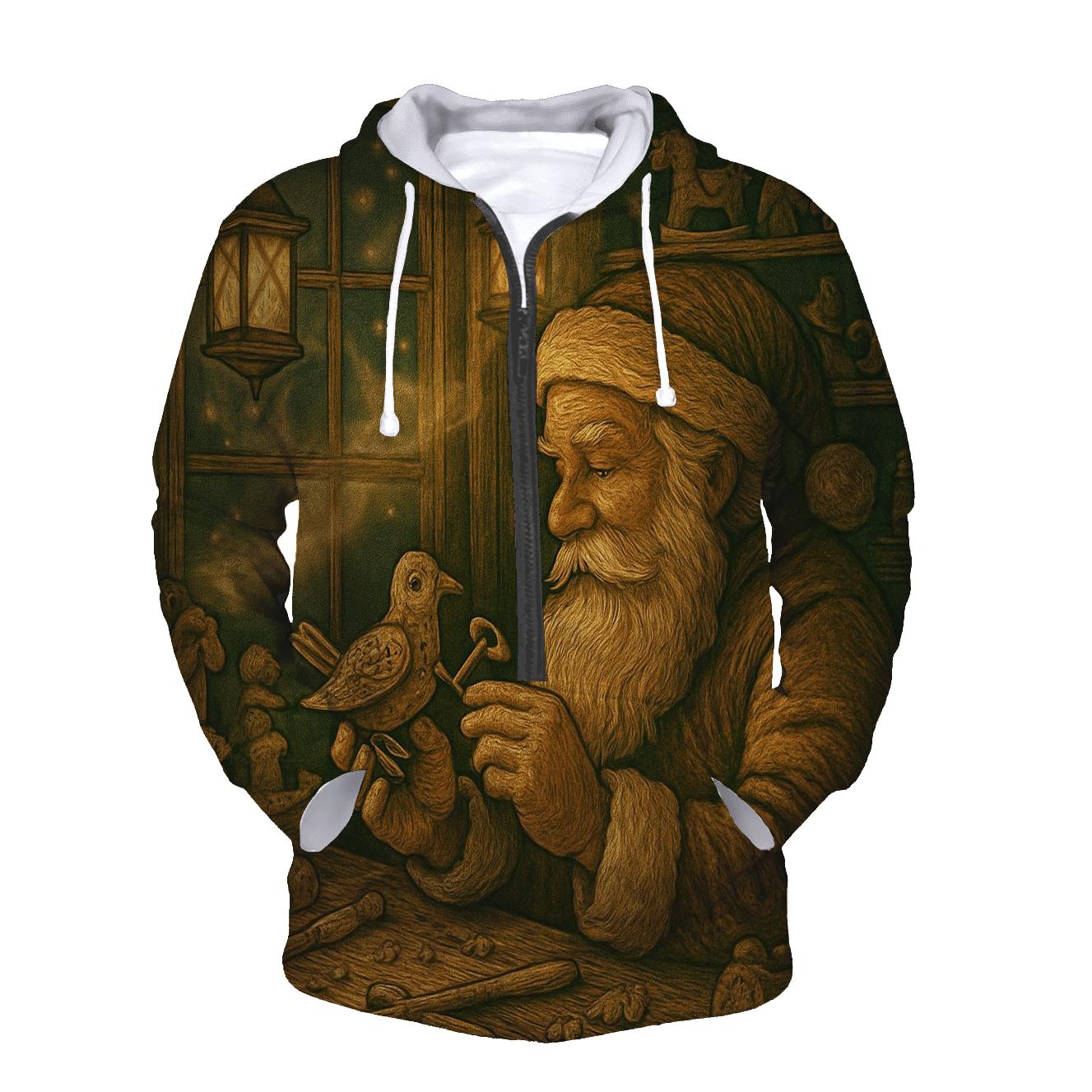 Woodland Toymaker Santa hoodie styles
