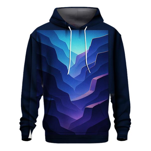 Chromatic Canyon Fade embroidered hoodies