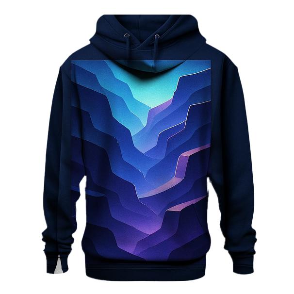 Chromatic Canyon Fade embroidered hoodies