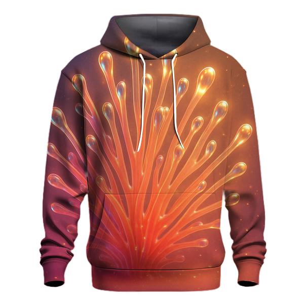 Cosmic Coral Bloom graphic hoodies