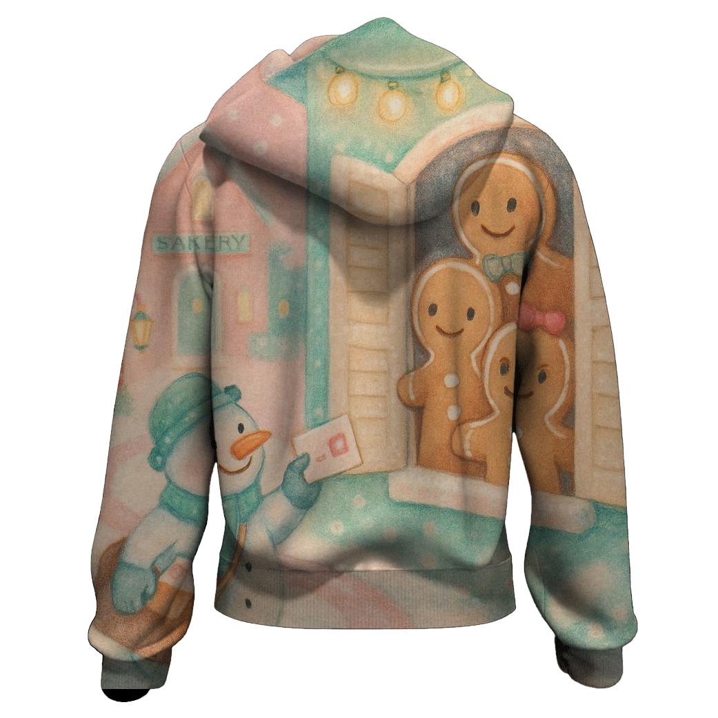 Gingerbread Village Nightwatch zip-up hoodies