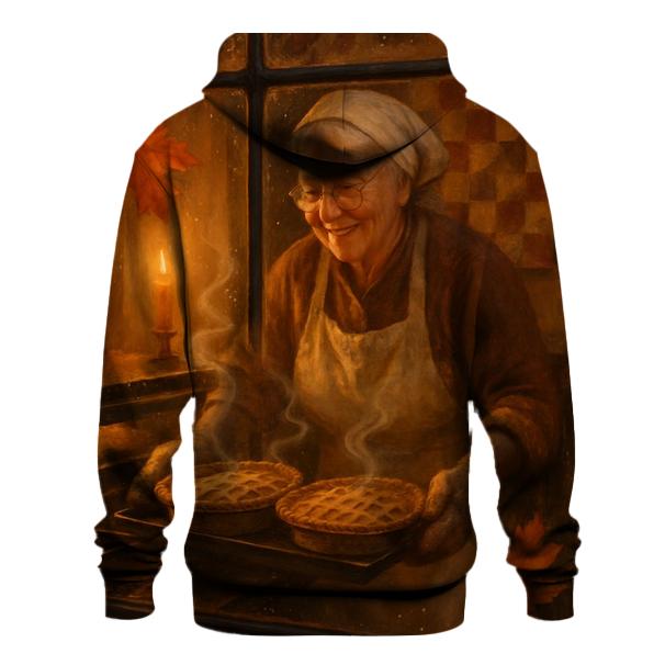 Grandma’s Pie Window Glow custom hoodies