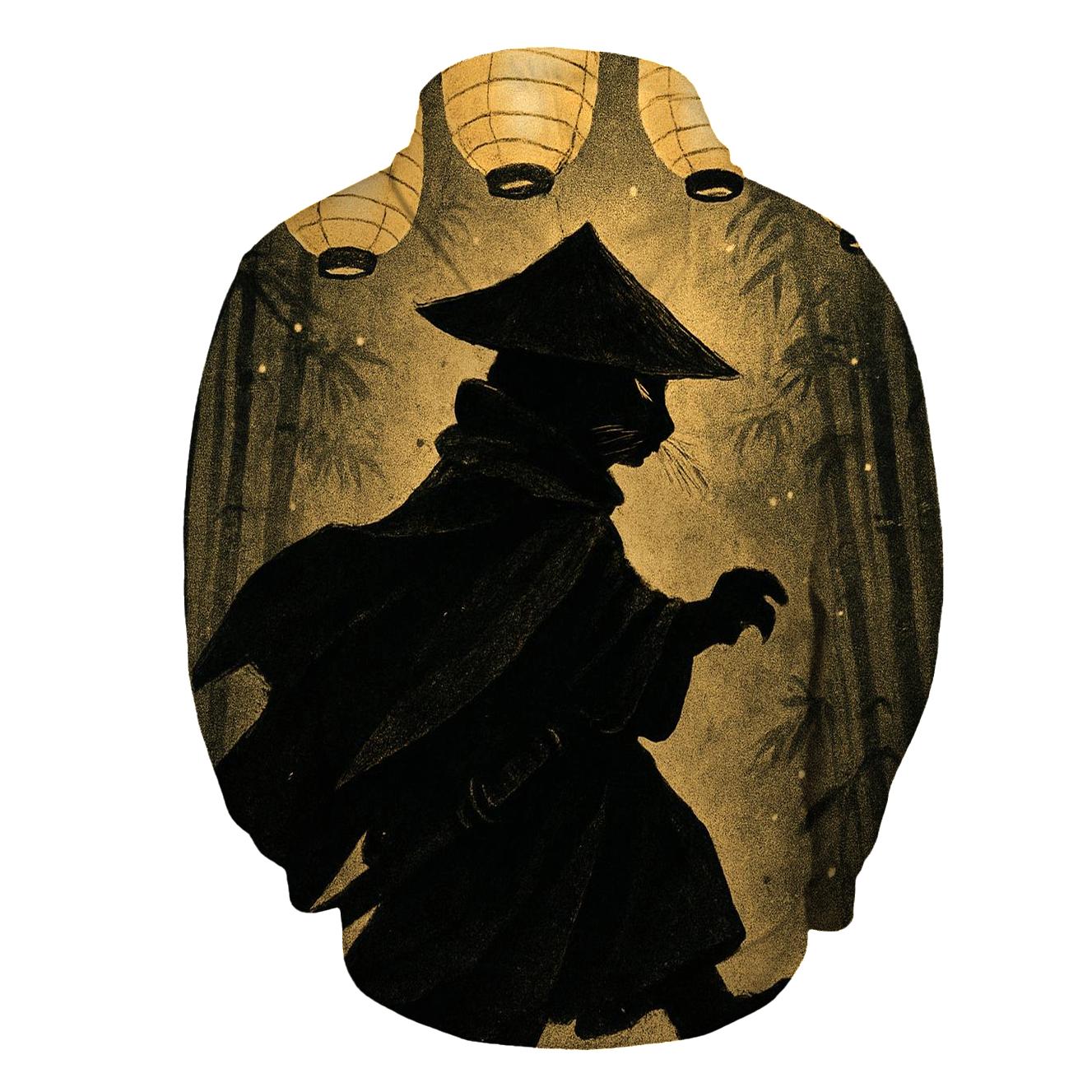 Samurai Lantern Night Cat hoodie styles