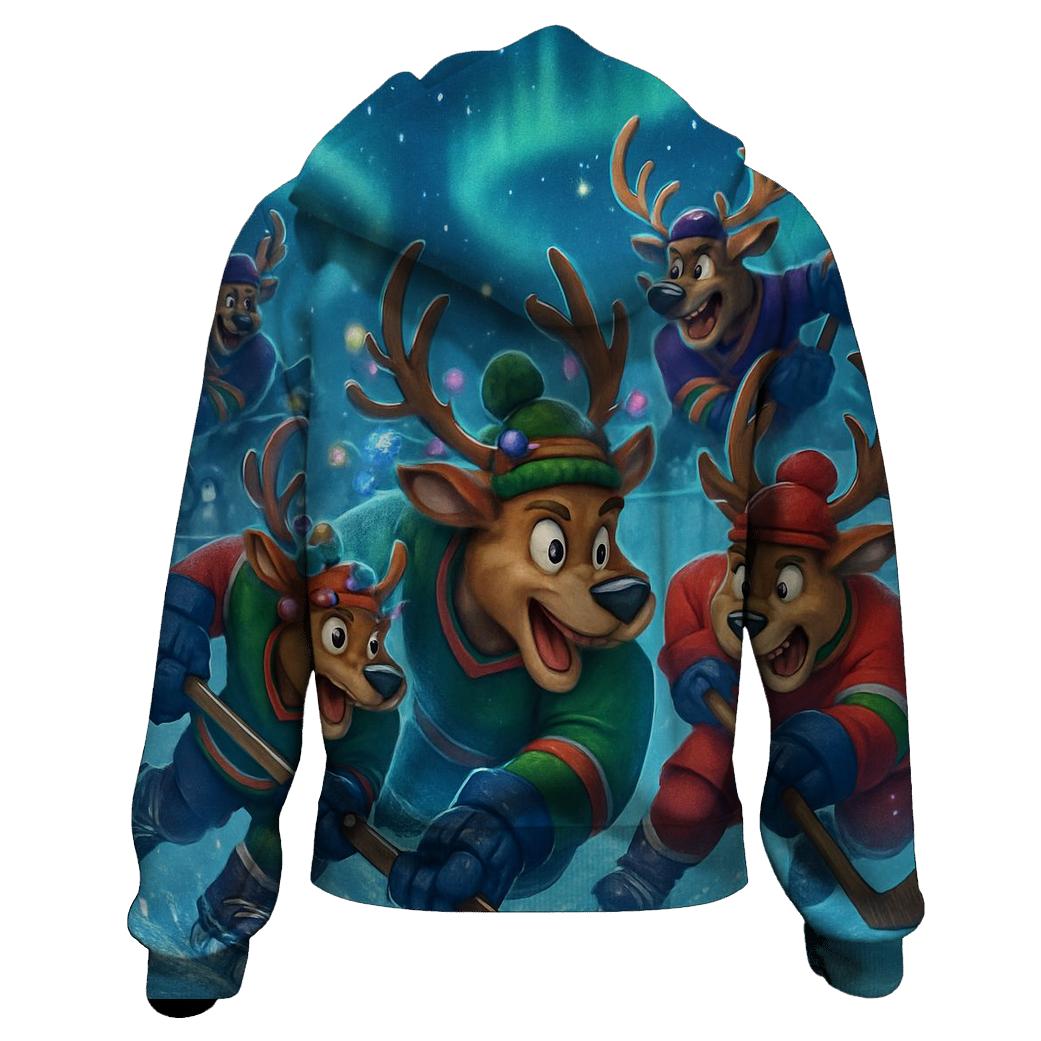 Reindeer Ice Hockey Riot hoodie trends