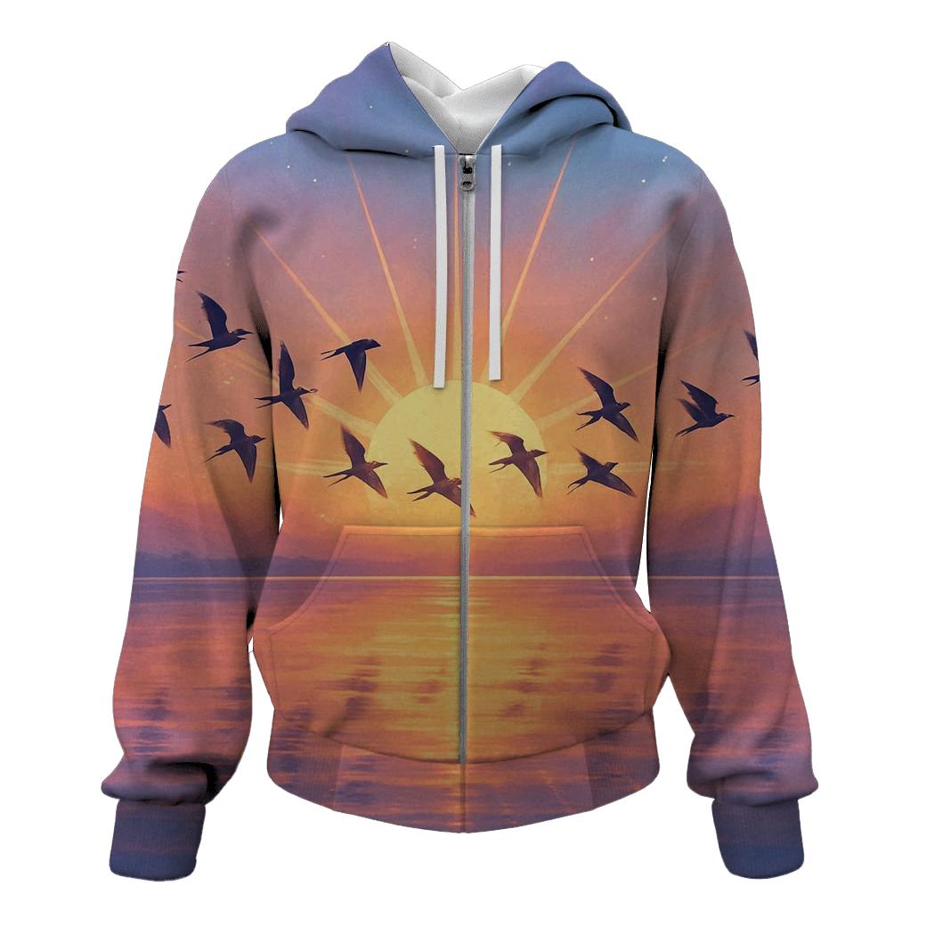 Peach Winged Passage designer hoodies