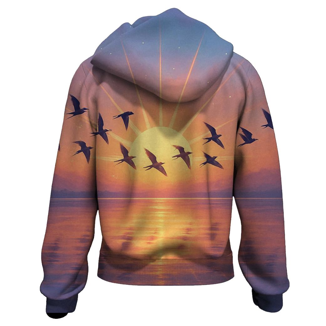 Peach Winged Passage designer hoodies