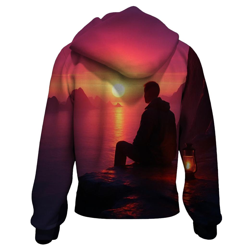 Crimson Twilight Overlook hoodie styles