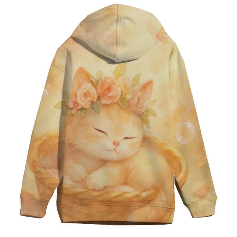 Petal Crown Napping zip-up hoodies