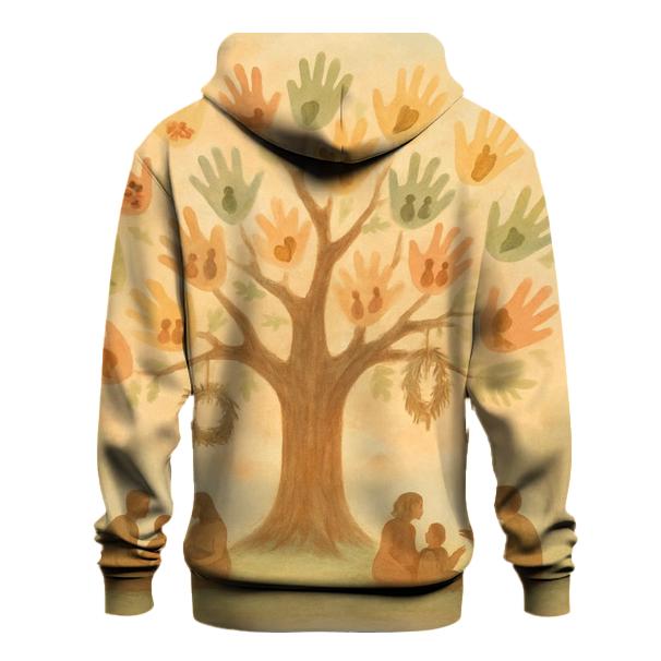 Thankful Tree Of Hands graphic hoodies