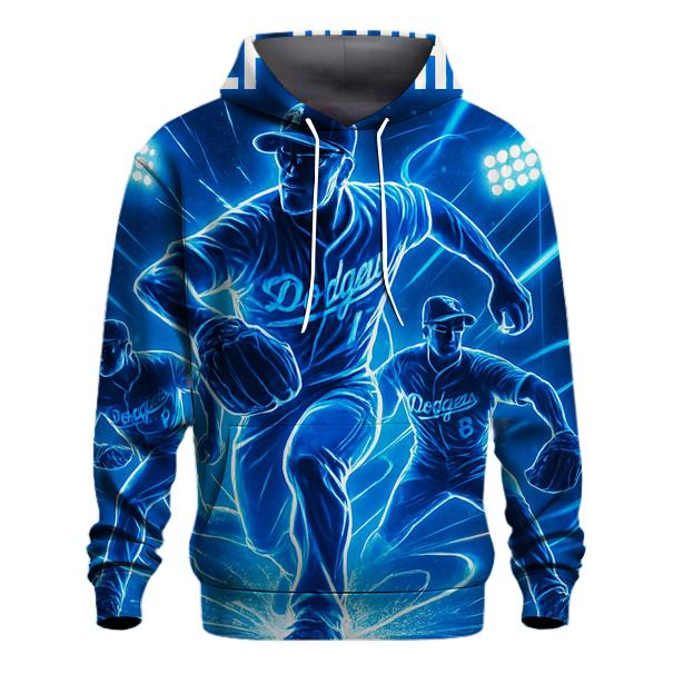 Neon Bullpen Charge printed hoodies