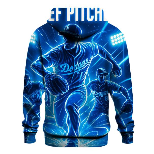 Neon Bullpen Charge printed hoodies