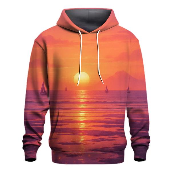 Coral Horizon Mirage designer hoodies